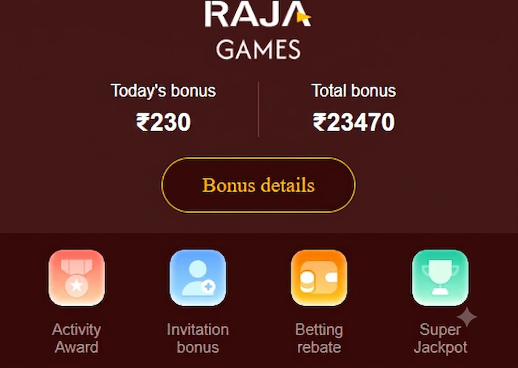 Raja Games Activity Header